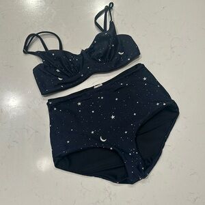 Reversible Kitty and Vibe bathing suit set in OG Ashton